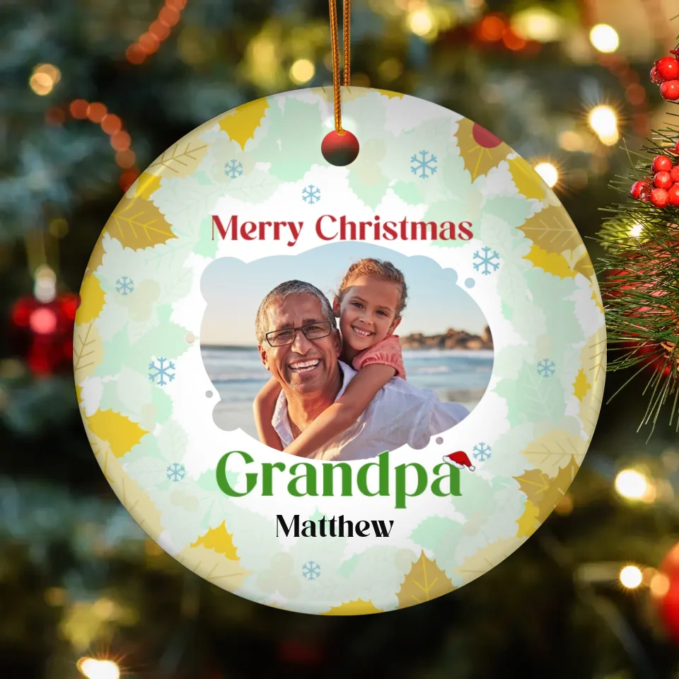 Pack 3 Classic Christmas Grandpa Team Bundle - Personalized Gift For Grandpa - Ornament