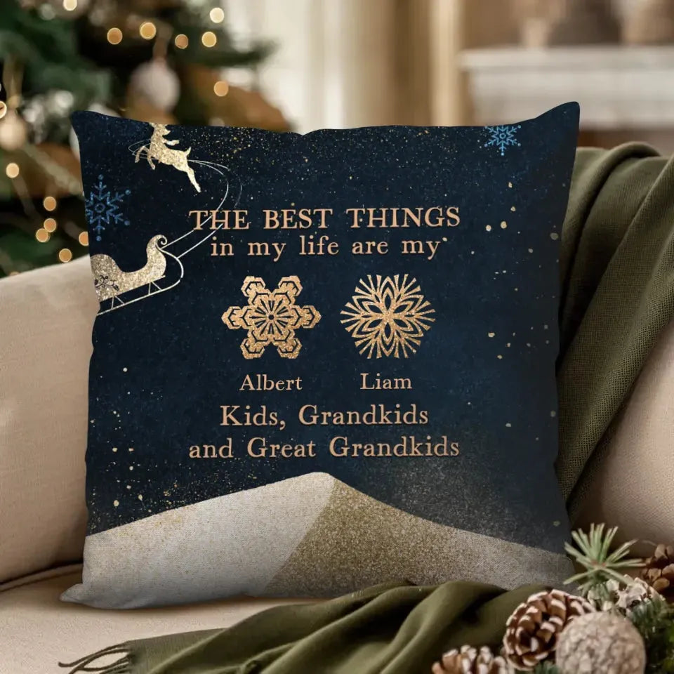 The Best Things In My Life - Personalized Gift For Grandpa - Pillow