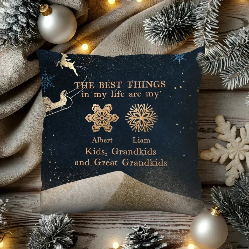 The Best Things In My Life - Personalized Gift For Grandpa - Pillow