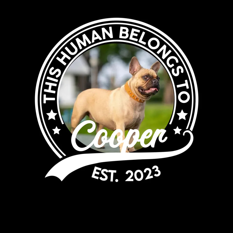 This Human Belongs To Photo - Custom Photo - Personalized Gifts For Dog Lovers - Unisex T-shirt