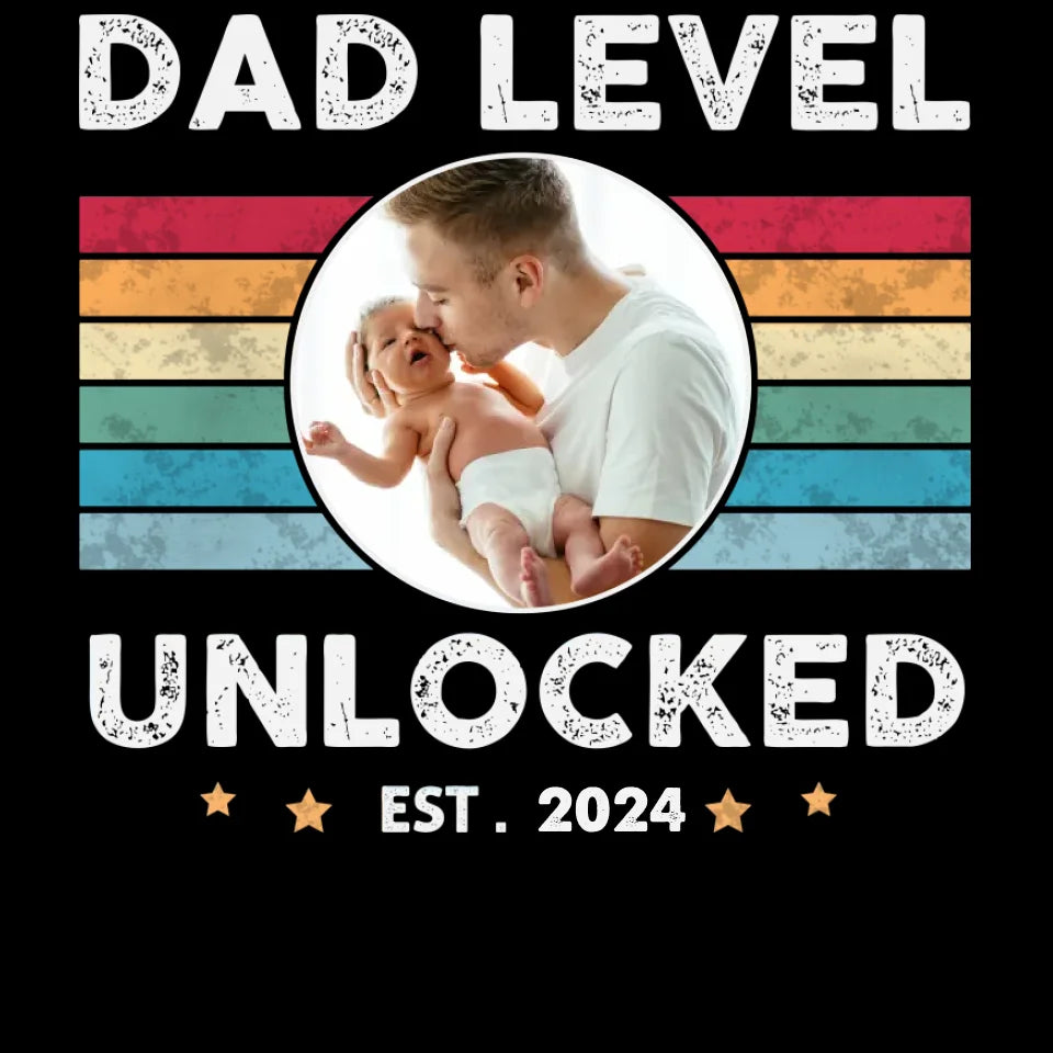 Dad Level Unlocked - Custom Year - Personalized Gifts For Dad - Sweater