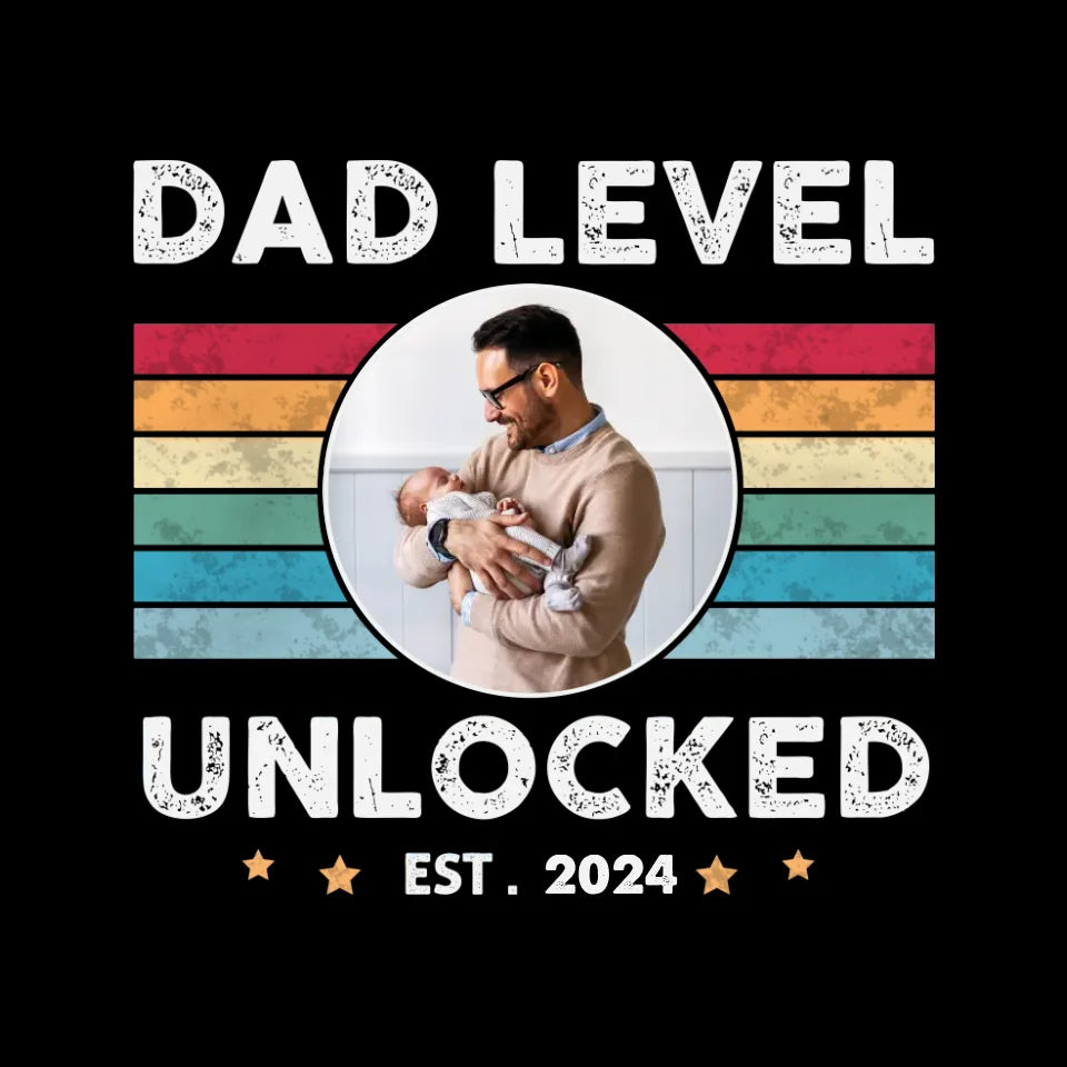 Dad Level Unlocked - Custom Year - Personalized Gifts For Dad - Hoodie·