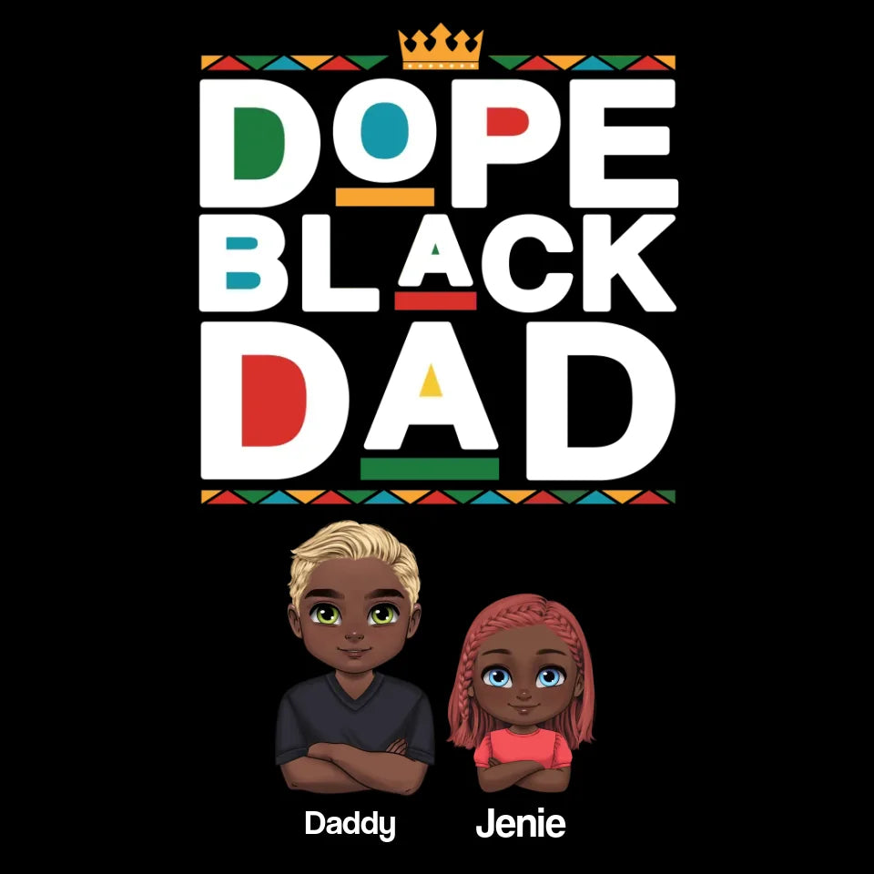 Dope Black Dad - Personalized Gifts For Dad - Unisex Sweater