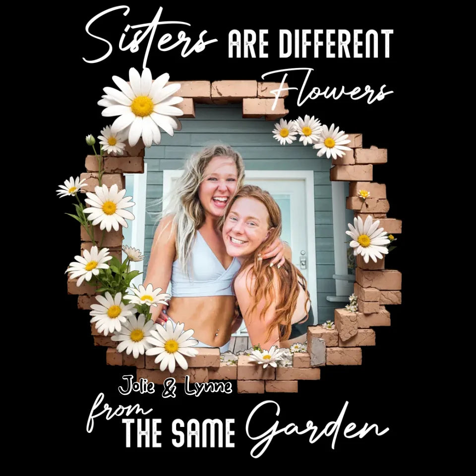 From The Same Garden - Custom Photo - Personalized Gifts For Bestie - T-Shirt