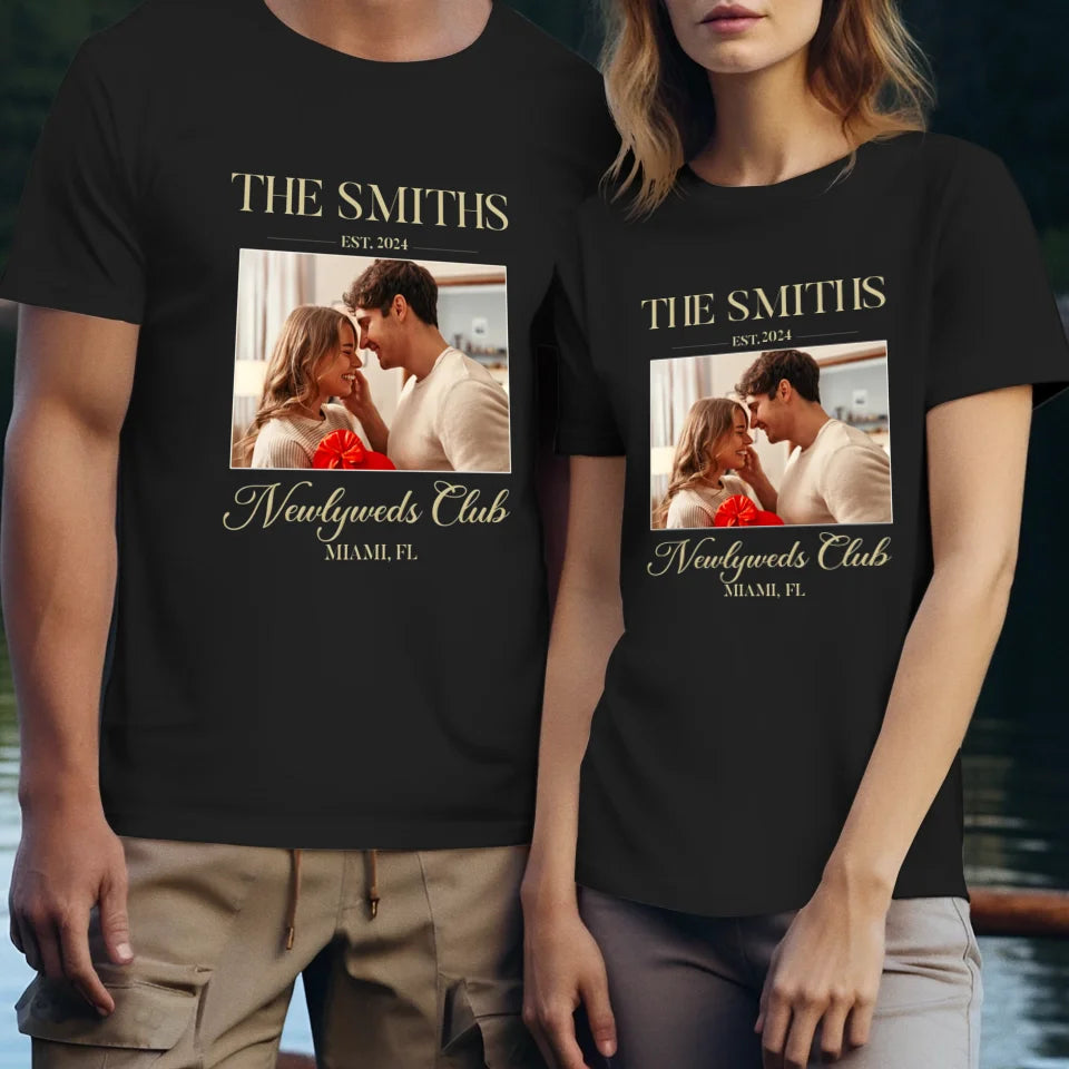 Newlyweds Club - Personalized Gifts For Couple - Unisex T-Shirt