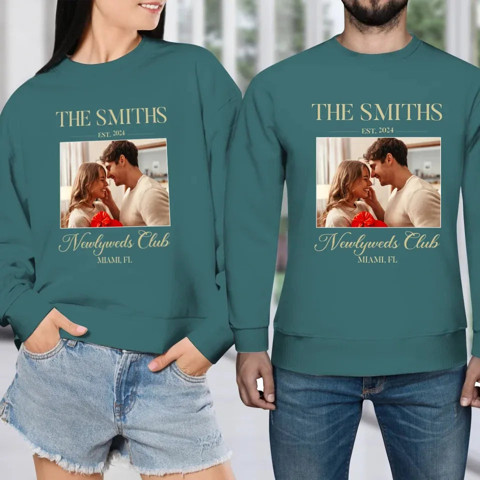 Newlyweds Club - Personalized Gifts For Couple - Unisex Sweater