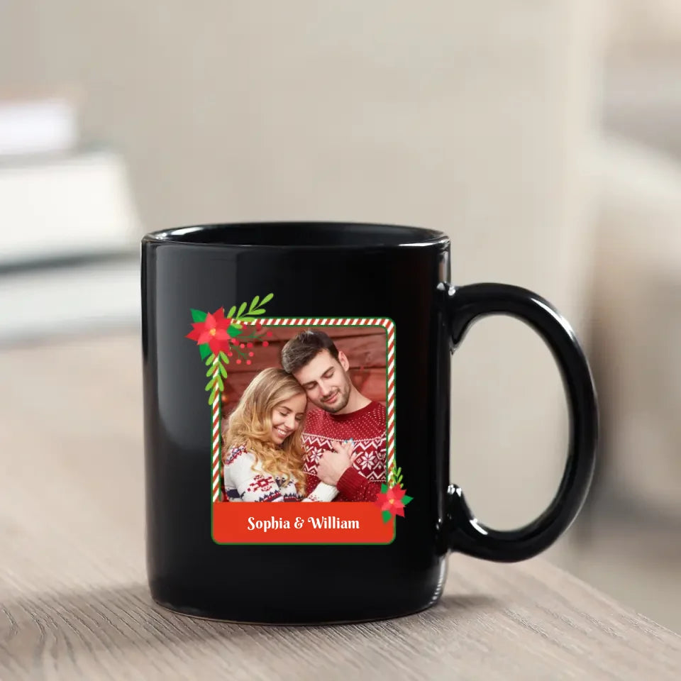 All I Want For Christmas - Custom Photo - Personalized Gifts For Couple - Mug