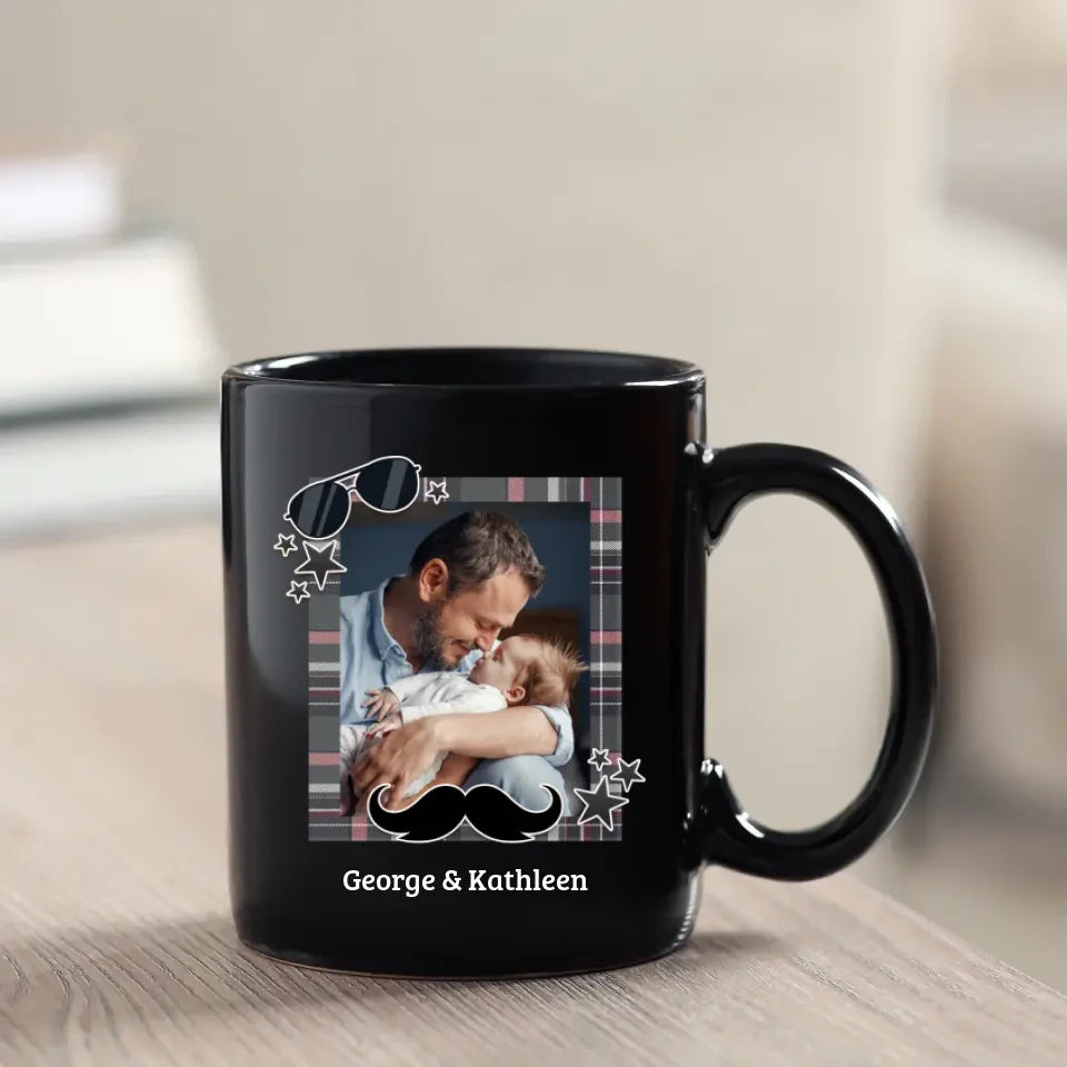 Boyfriend, Fiancé, Husband, Dad - Personalized Gifts For Dad - White Mug