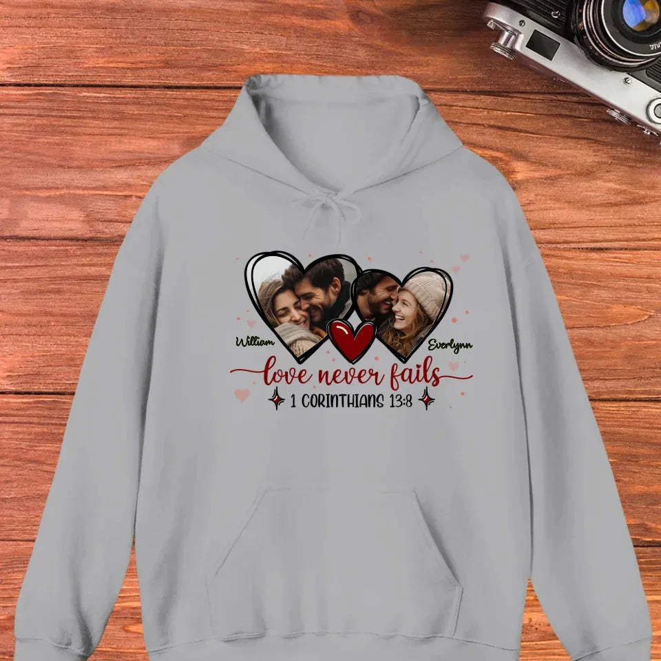 Love Is Patient, Love Is Kind, And It Endures All Things - Personalized Gifts For Couple - Unisex Hoodie