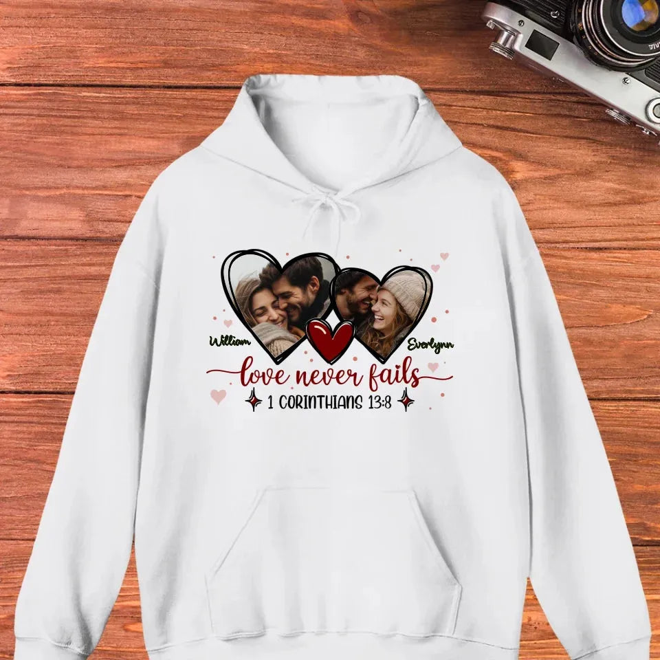 Love Is Patient, Love Is Kind, And It Endures All Things - Personalized Gifts For Couple - Unisex Hoodie