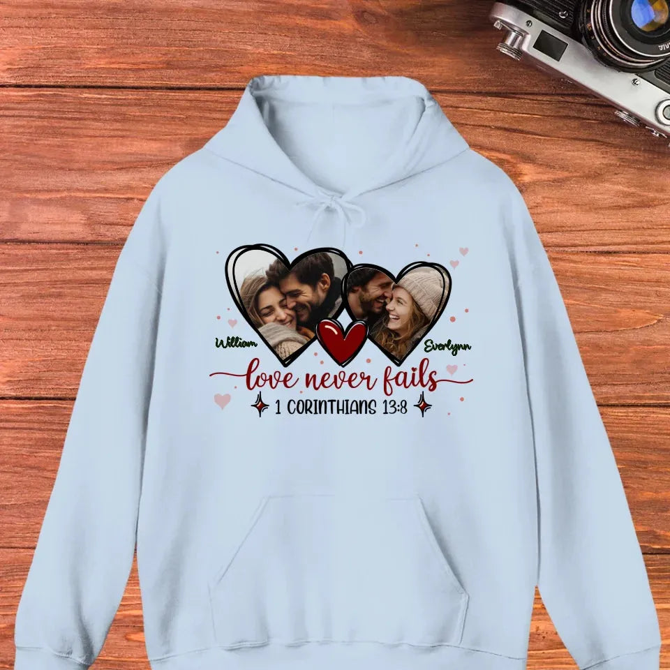 Love Is Patient, Love Is Kind, And It Endures All Things - Personalized Gifts For Couple - Unisex Hoodie