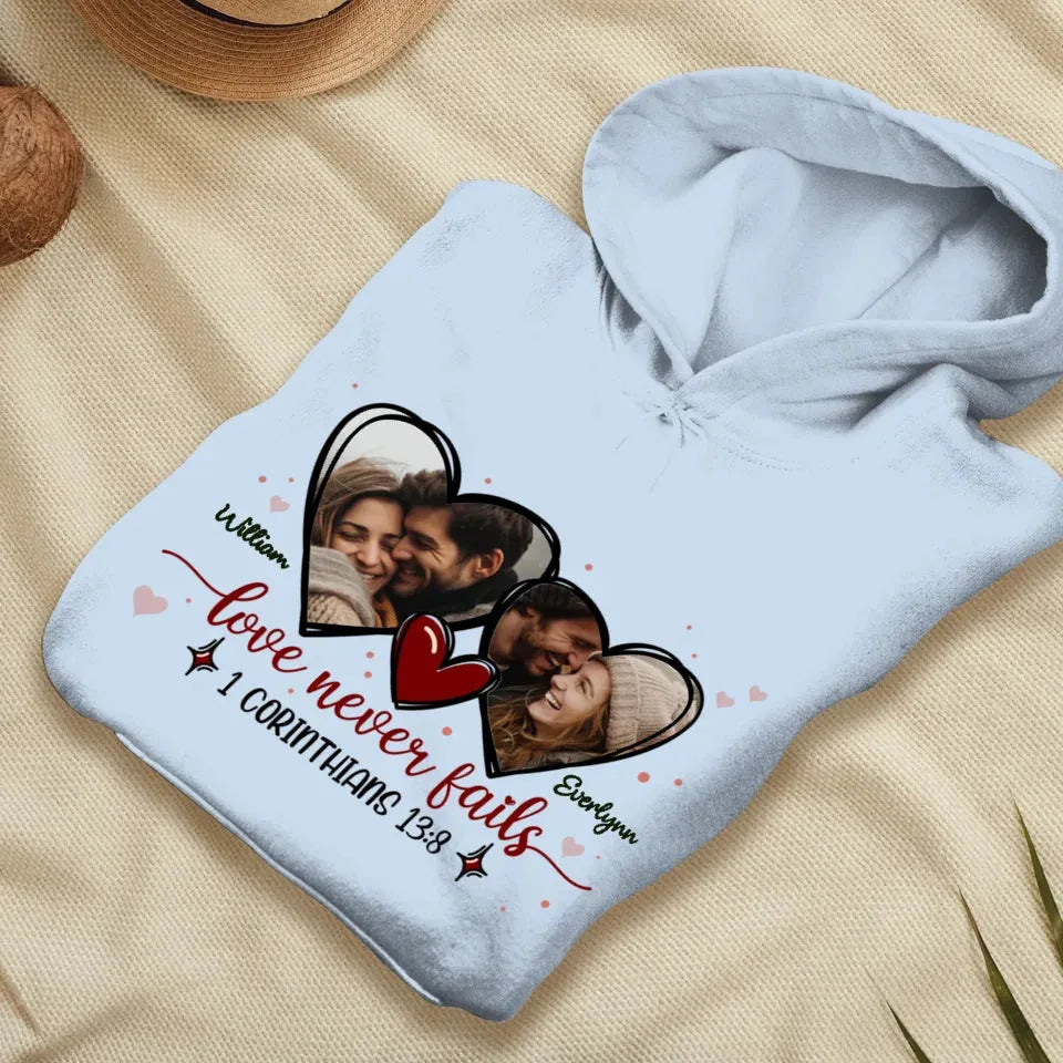 Love Is Patient, Love Is Kind, And It Endures All Things - Personalized Gifts For Couple - Unisex Hoodie