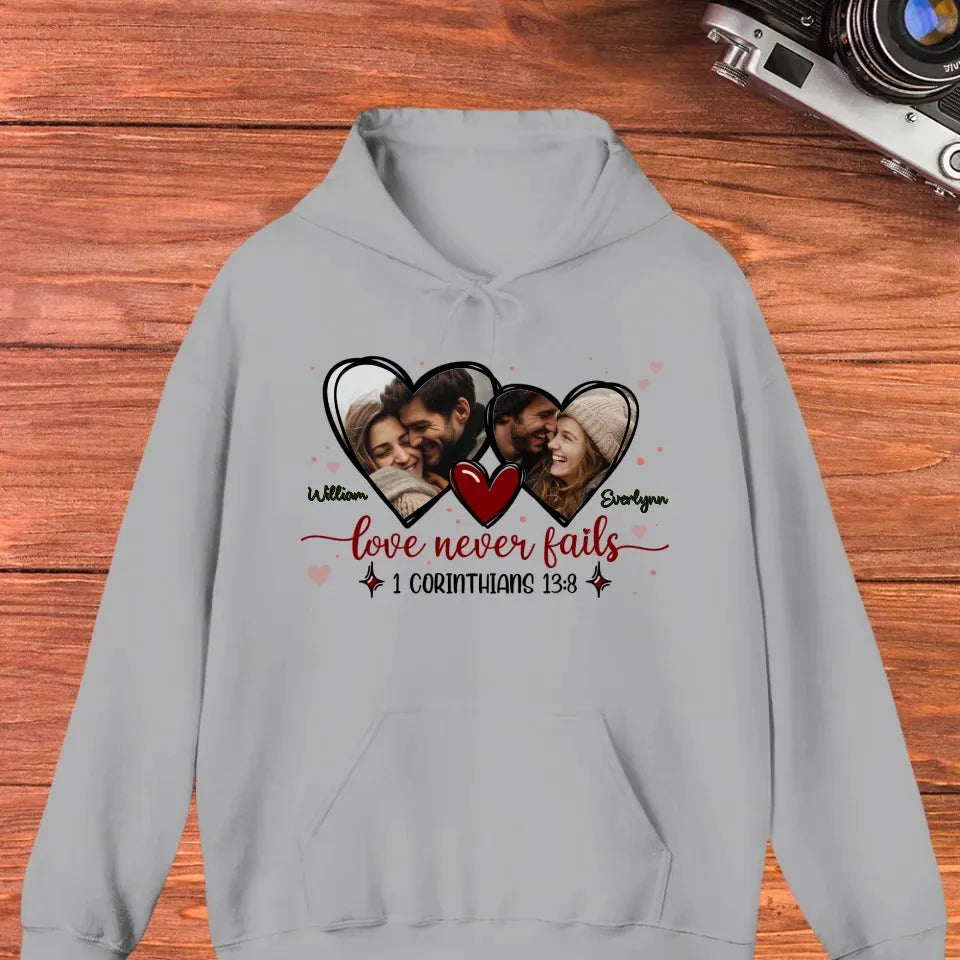 Love Is Patient, Love Is Kind, And It Endures All Things - Personalized Gifts For Couple - Unisex Hoodie