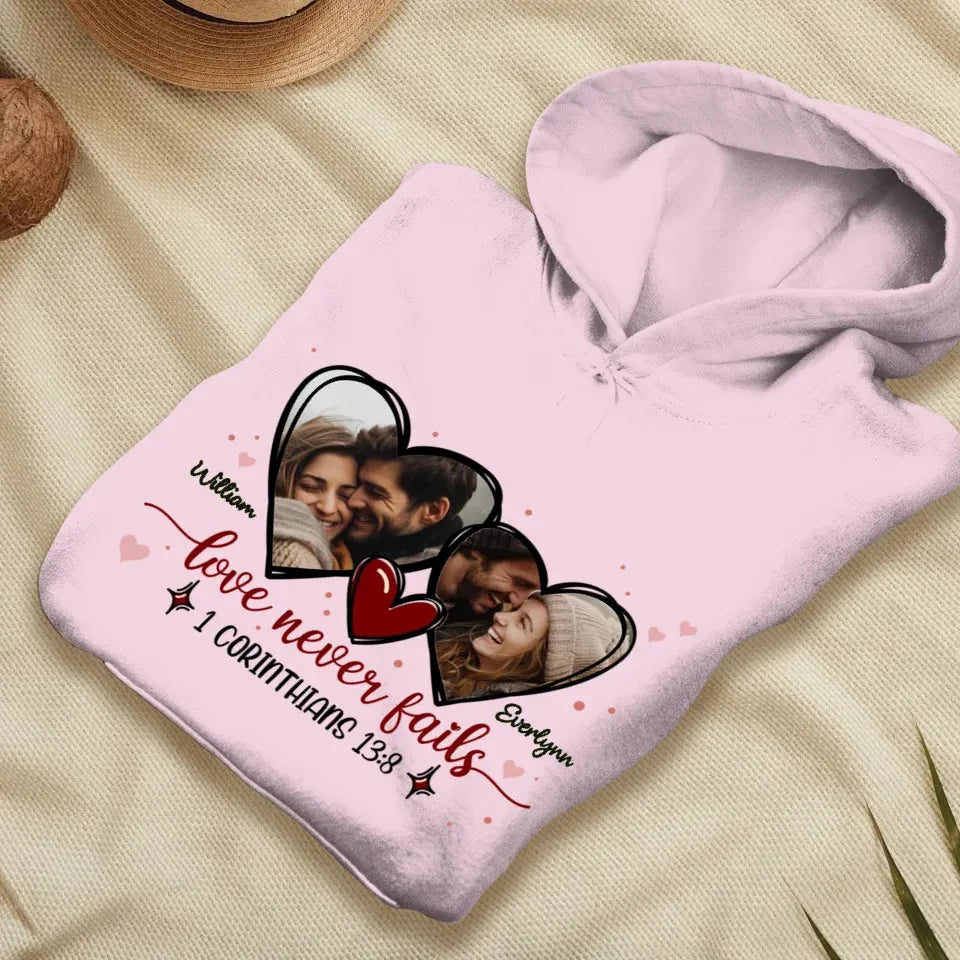 Love Is Patient, Love Is Kind, And It Endures All Things - Personalized Gifts For Couple - Unisex Hoodie