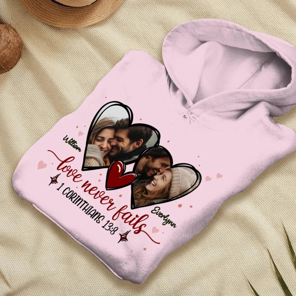 Love Is Patient, Love Is Kind, And It Endures All Things - Personalized Gifts For Couple - Unisex Hoodie