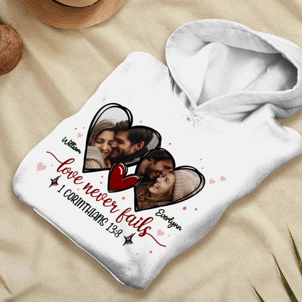 Love Is Patient, Love Is Kind, And It Endures All Things - Personalized Gifts For Couple - Unisex Hoodie