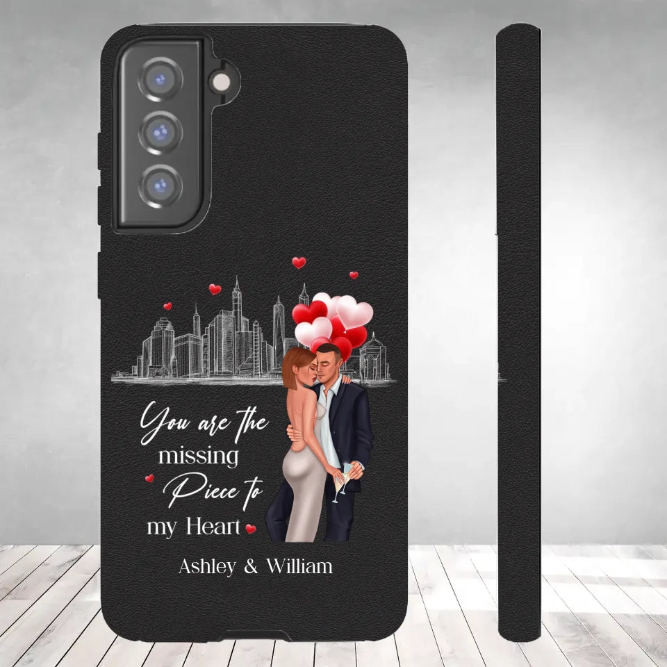 You Are The Missing Piece Of My Heart - Personalized Gifts For Couples - Samsung Tough Phone Case