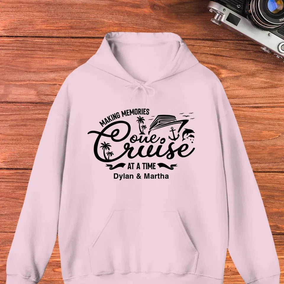 Make Memories One Cruise At A Time - Personalized Gifts For Couple - Unisex Hoodie