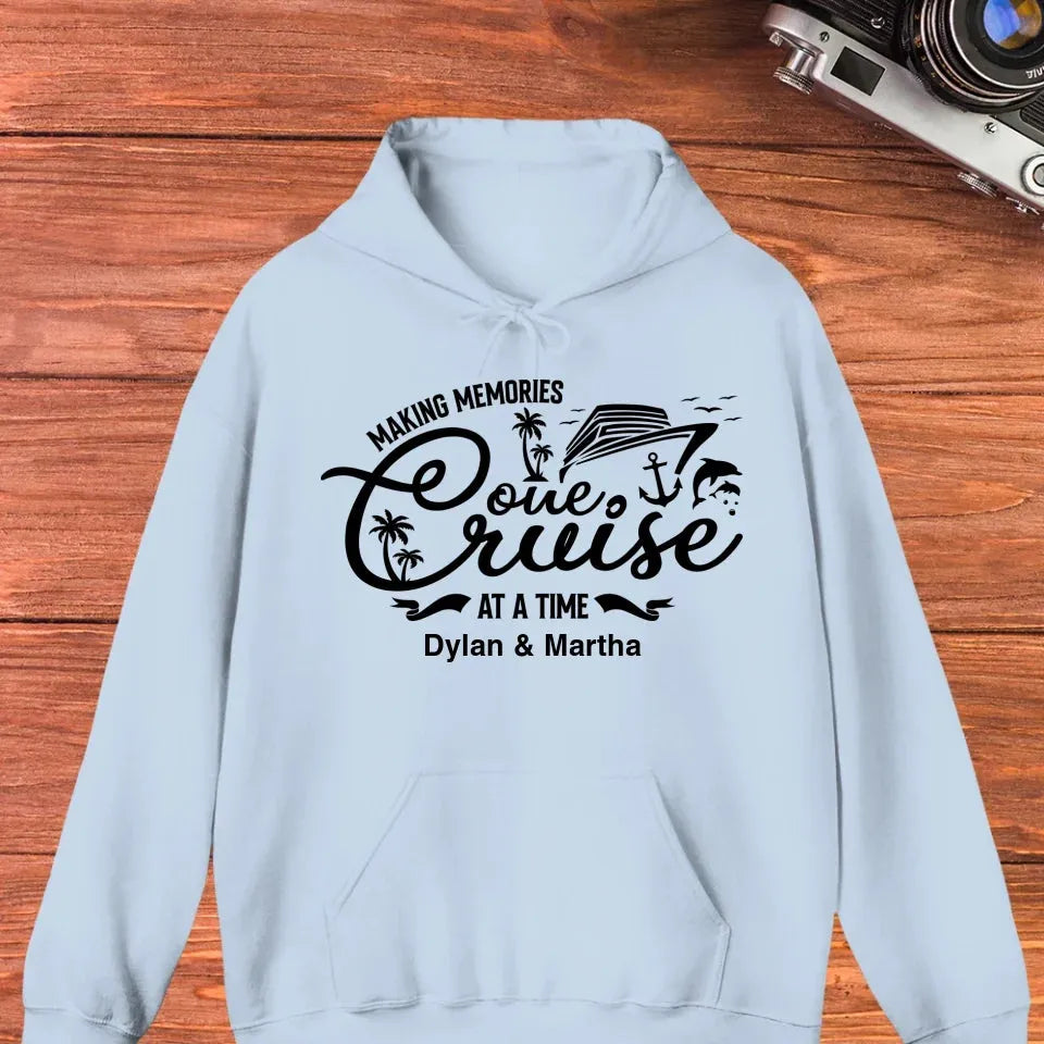 Make Memories One Cruise At A Time - Personalized Gifts For Couple - Unisex Hoodie