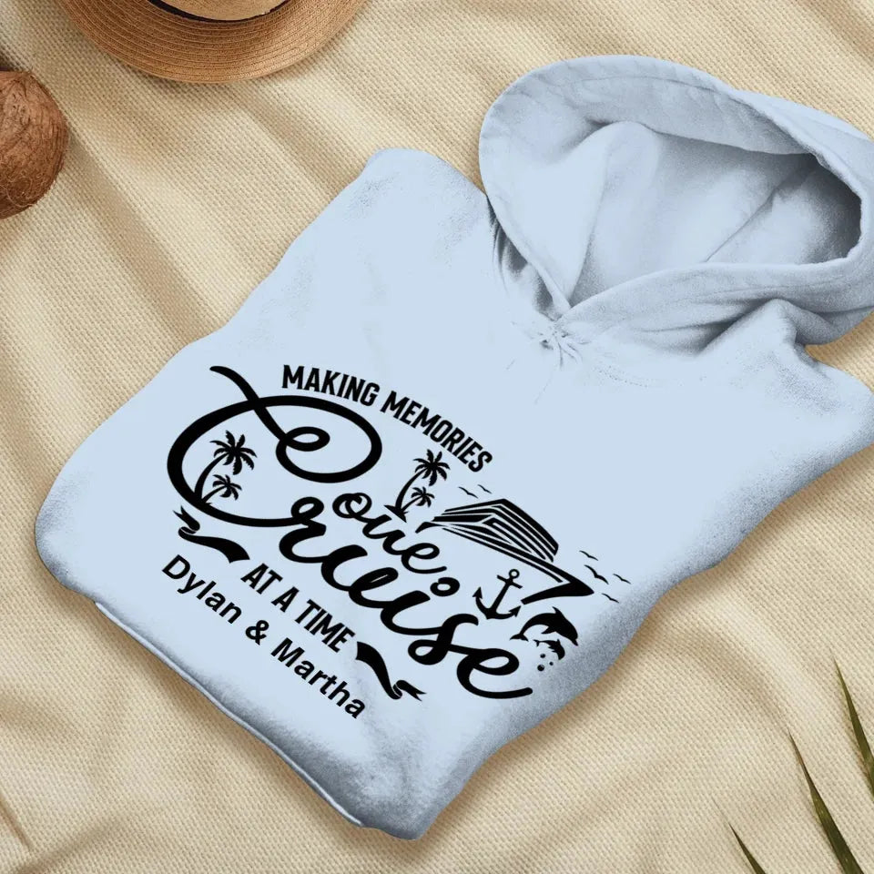 Make Memories One Cruise At A Time - Personalized Gifts For Couple - Unisex Hoodie