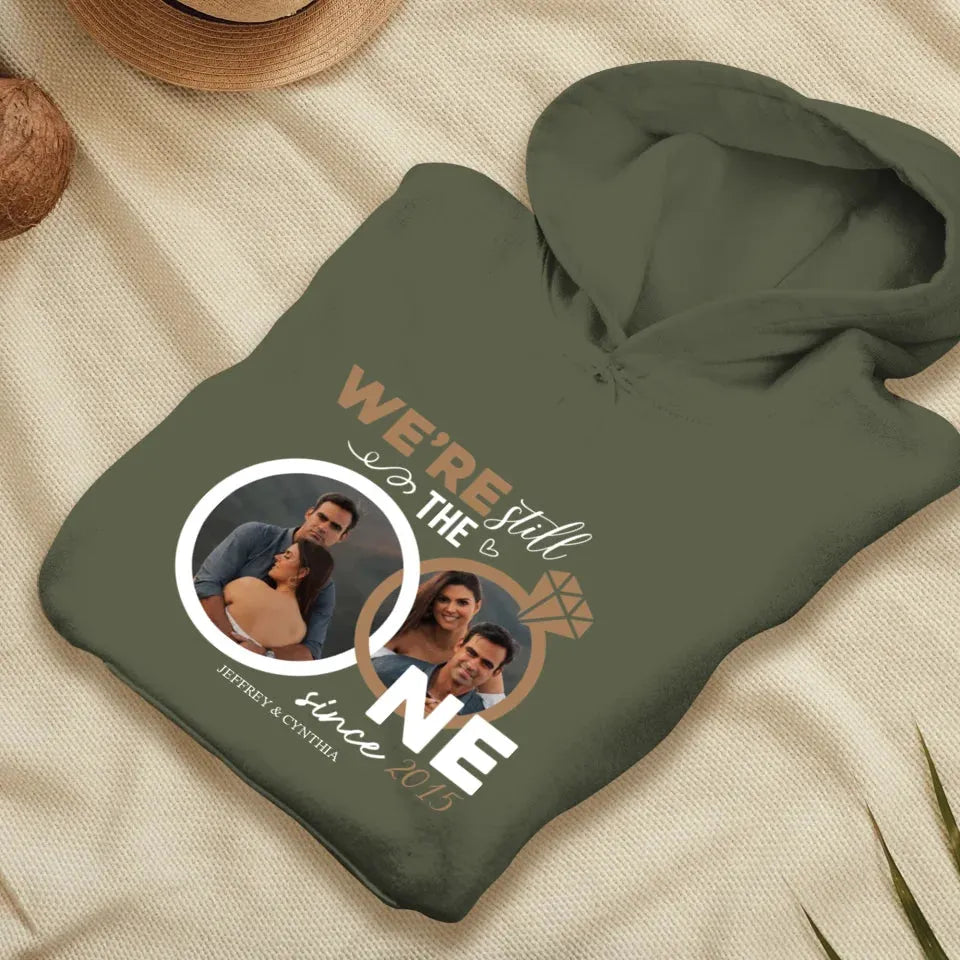 We Are Still One, Wedding Ring - Personalized Gifts For Couple - Unisex Hoodie