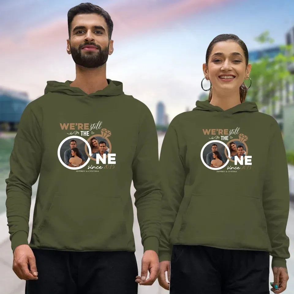 We Are Still One, Wedding Ring - Personalized Gifts For Couple - Unisex Hoodie