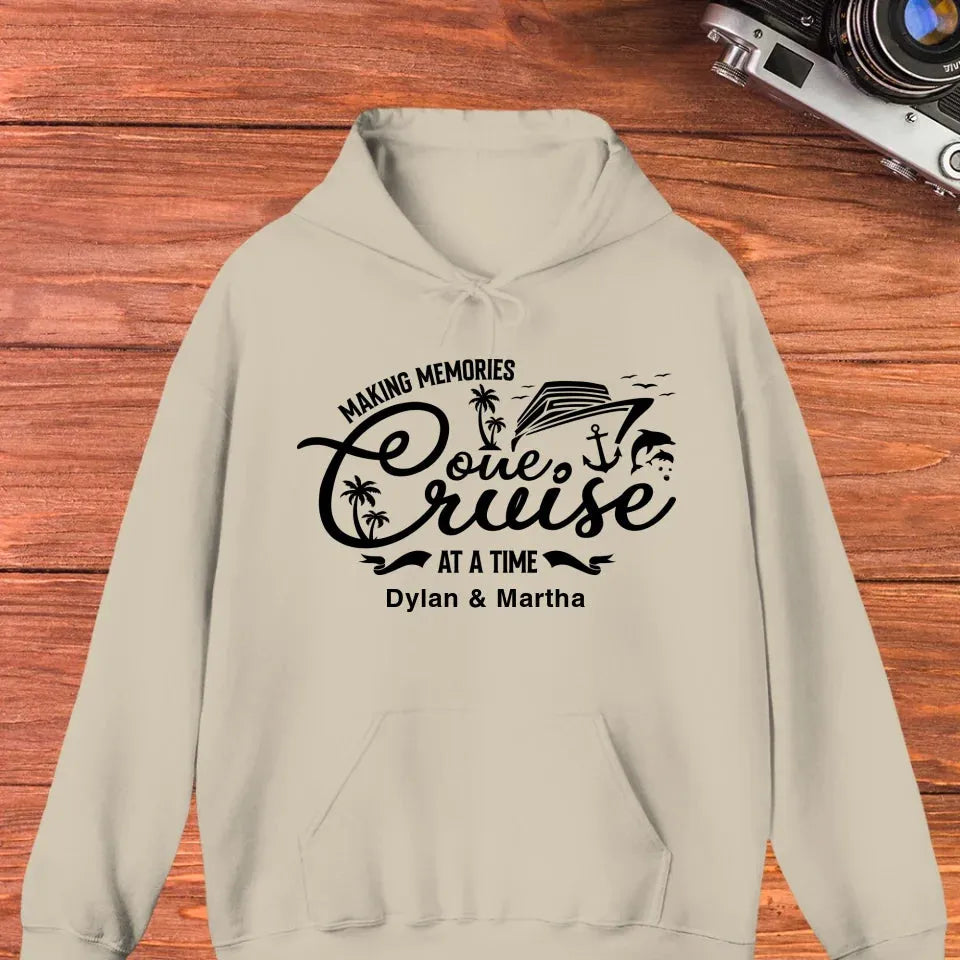 Make Memories One Cruise At A Time - Personalized Gifts For Couple - Unisex Hoodie