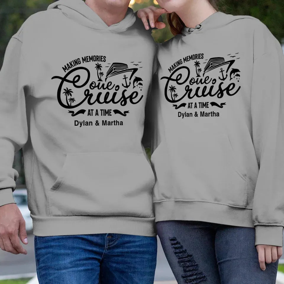 Make Memories One Cruise At A Time - Personalized Gifts For Couple - Unisex Hoodie