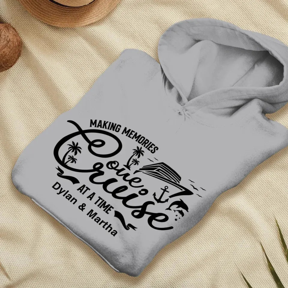 Make Memories One Cruise At A Time - Personalized Gifts For Couple - Unisex Hoodie