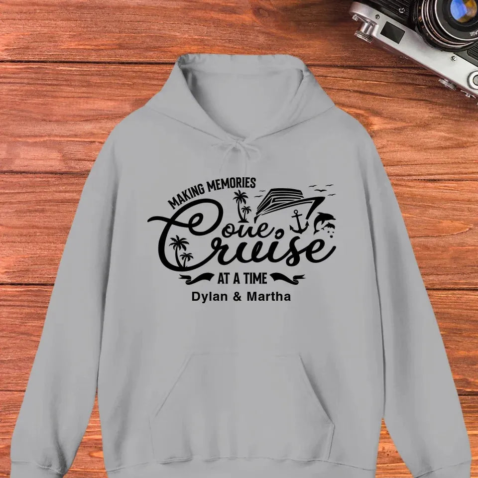 Make Memories One Cruise At A Time - Personalized Gifts For Couple - Unisex Hoodie