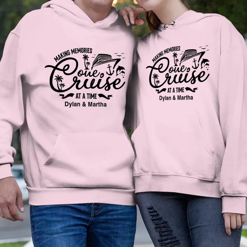 Make Memories One Cruise At A Time - Personalized Gifts For Couple - Unisex Hoodie