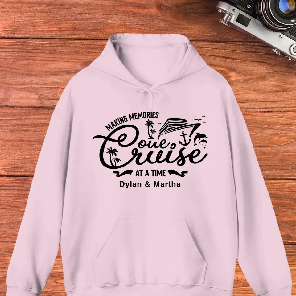 Make Memories One Cruise At A Time - Personalized Gifts For Couple - Unisex Hoodie