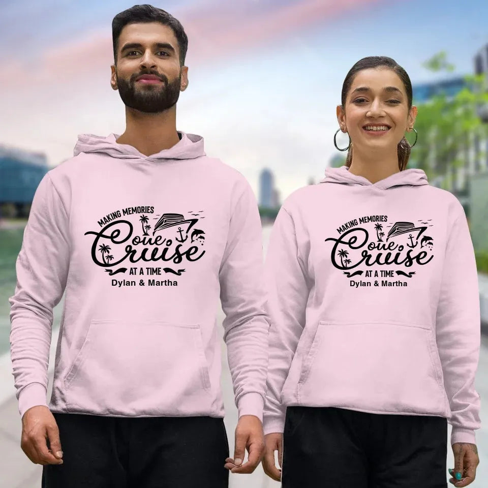 Make Memories One Cruise At A Time - Personalized Gifts For Couple - Unisex Hoodie