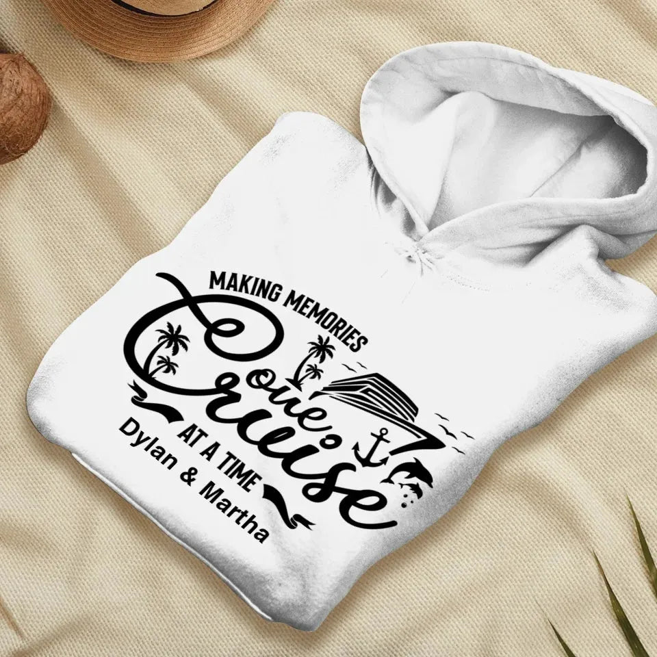 Make Memories One Cruise At A Time - Personalized Gifts For Couple - Unisex Hoodie