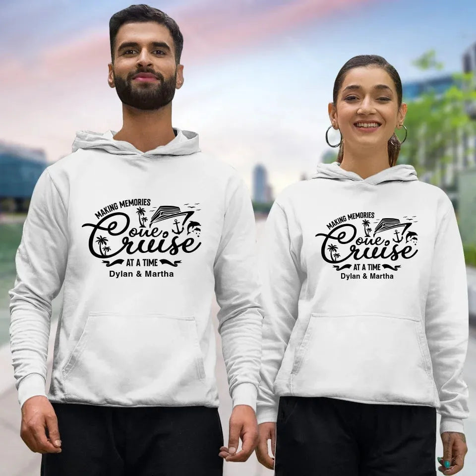 Make Memories One Cruise At A Time - Personalized Gifts For Couple - Unisex Hoodie