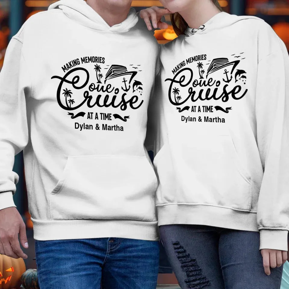 Make Memories One Cruise At A Time - Personalized Gifts For Couple - Unisex Hoodie