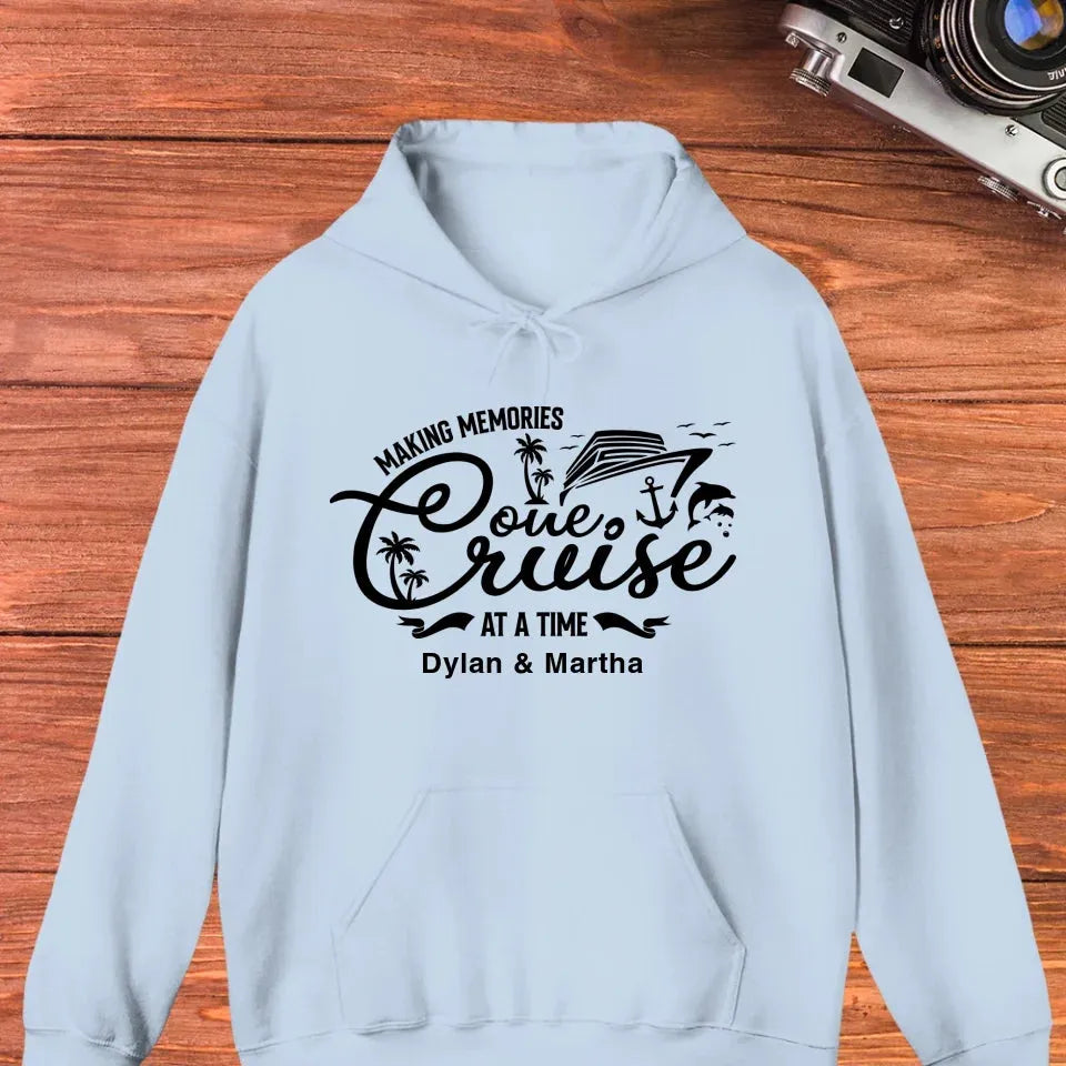 Make Memories One Cruise At A Time - Personalized Gifts For Couple - Unisex Hoodie