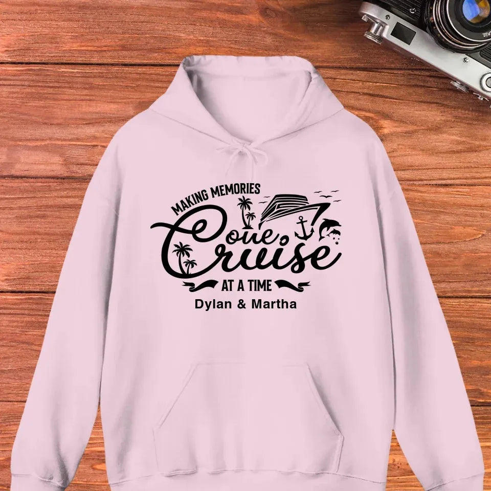 Make Memories One Cruise At A Time - Personalized Gifts For Couple - Unisex Hoodie