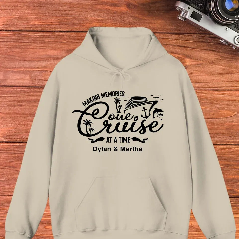 Make Memories One Cruise At A Time - Personalized Gifts For Couple - Unisex Hoodie