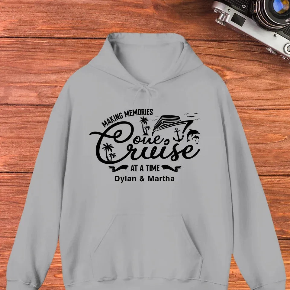 Make Memories One Cruise At A Time - Personalized Gifts For Couple - Unisex Hoodie