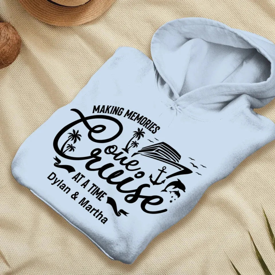 Make Memories One Cruise At A Time - Personalized Gifts For Couple - Unisex Hoodie