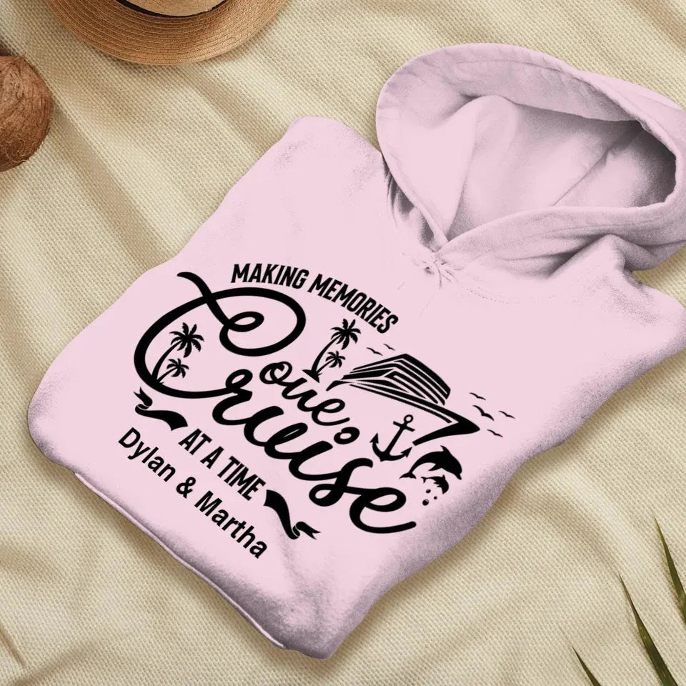 Make Memories One Cruise At A Time - Personalized Gifts For Couple - Unisex Hoodie