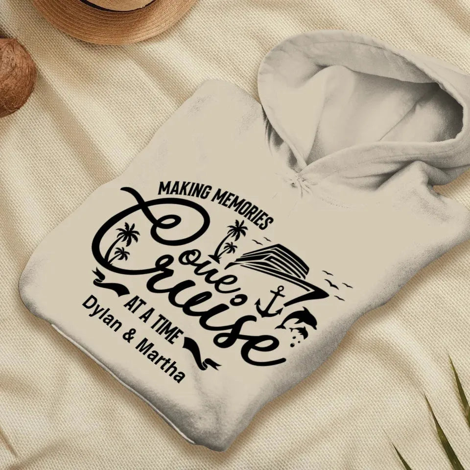 Make Memories One Cruise At A Time - Personalized Gifts For Couple - Unisex Hoodie