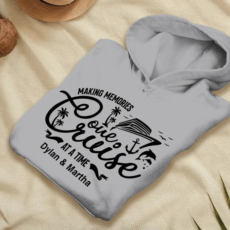 Make Memories One Cruise At A Time - Personalized Gifts For Couple - Unisex Hoodie