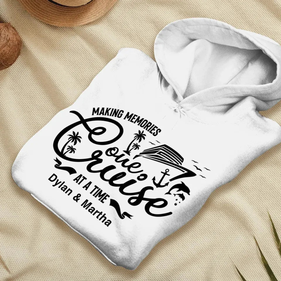 Make Memories One Cruise At A Time - Personalized Gifts For Couple - Unisex Hoodie