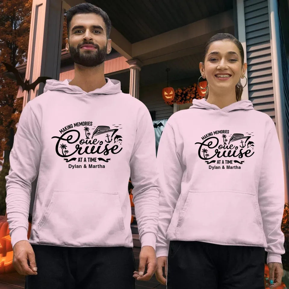 Make Memories One Cruise At A Time - Personalized Gifts For Couple - Unisex Hoodie