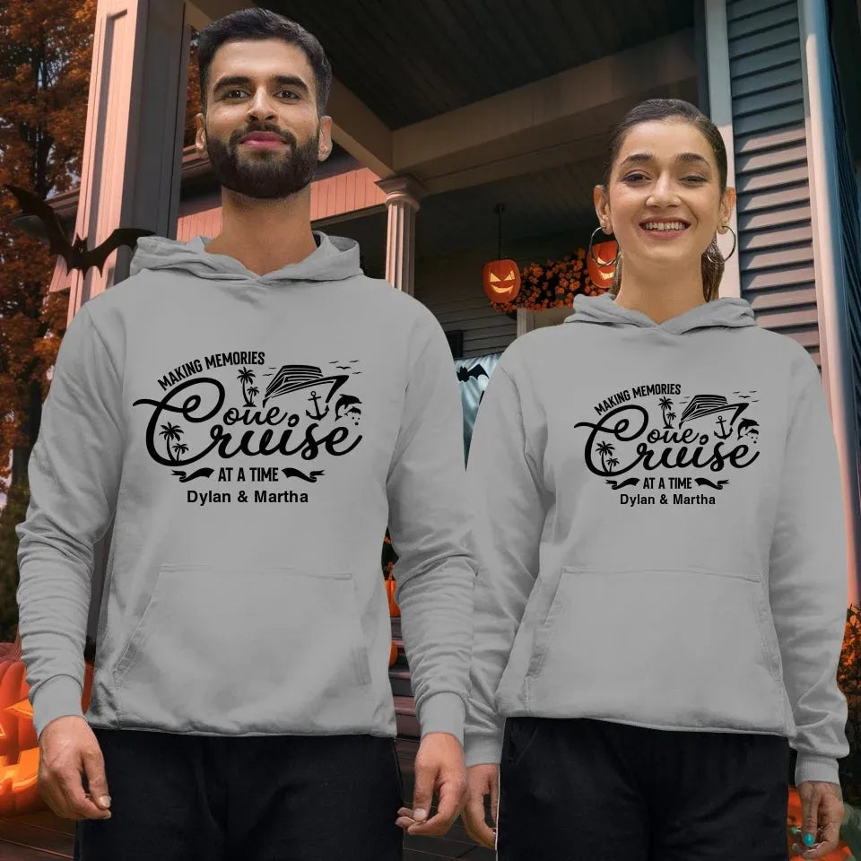 Make Memories One Cruise At A Time - Personalized Gifts For Couple - Unisex Hoodie