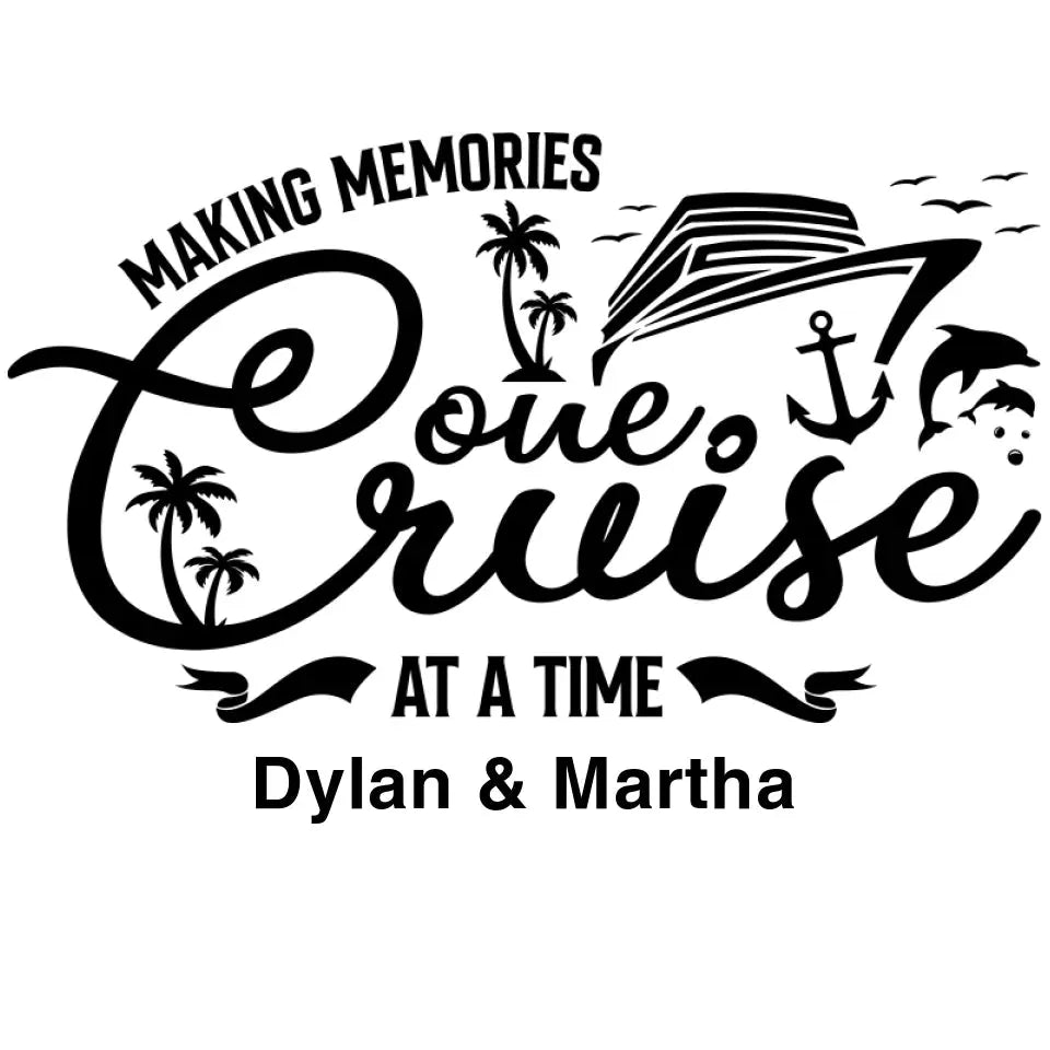 Make Memories One Cruise At A Time - Personalized Gifts For Couple - Unisex Hoodie