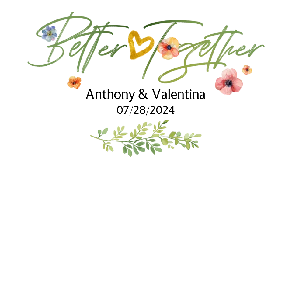 Better Together Valentine With Flowers Background - Personalized Gifts For Couples - Unisex Sweater