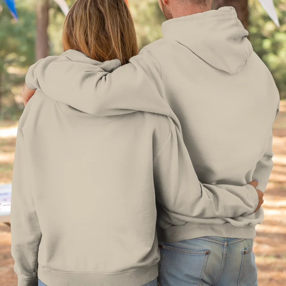 Heart Leopard, A Passionate Love For The Majestic & Powerful - Personalized Gifts For Couple - Unisex Hoodie